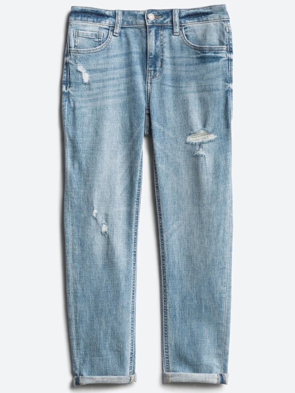 Studio Blue Casey Cropped Jeans | Mid Rise | Distressed | Slim Straight | 32